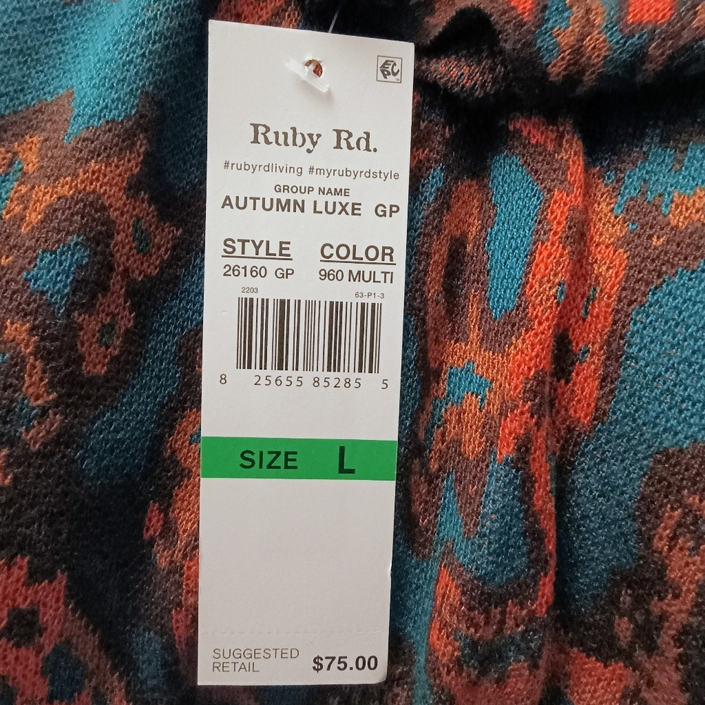Ruby Rd. Multicolor Patterned Sweater - Picture 5 of 5